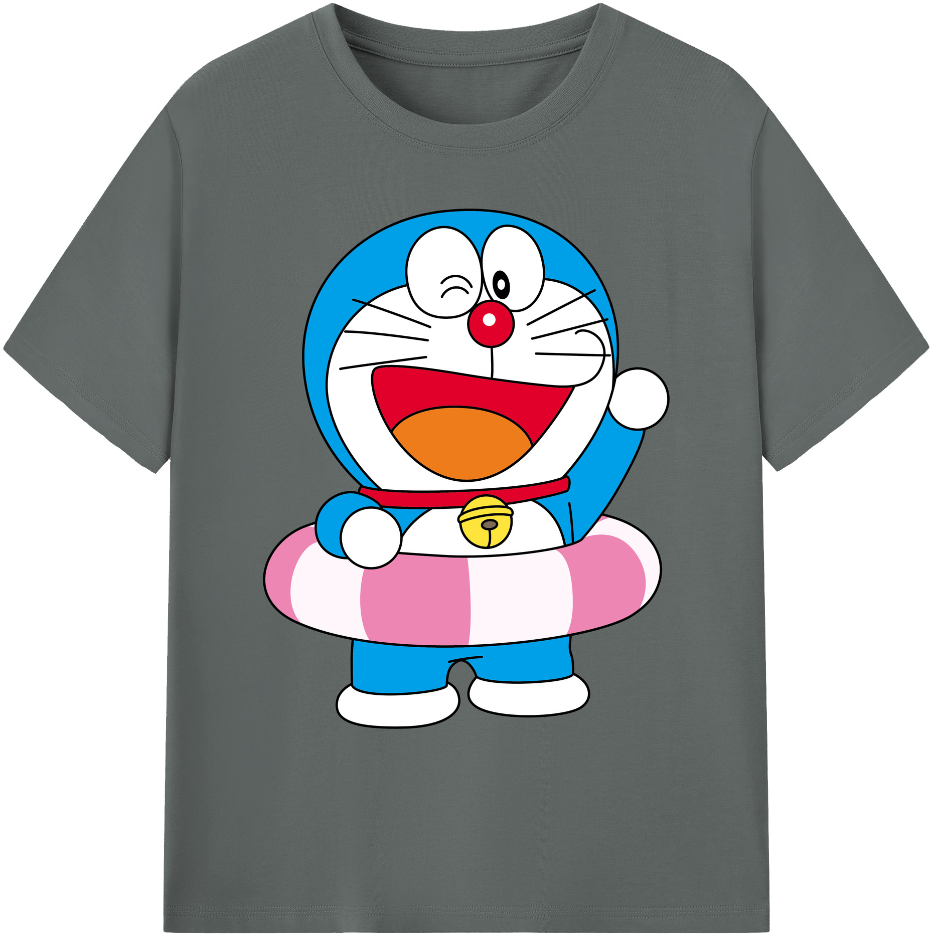 （画像用） ドラえもん Doraemon 綿100％ メンズ半袖Tシャツ｜肌触りやわらか＆通気性